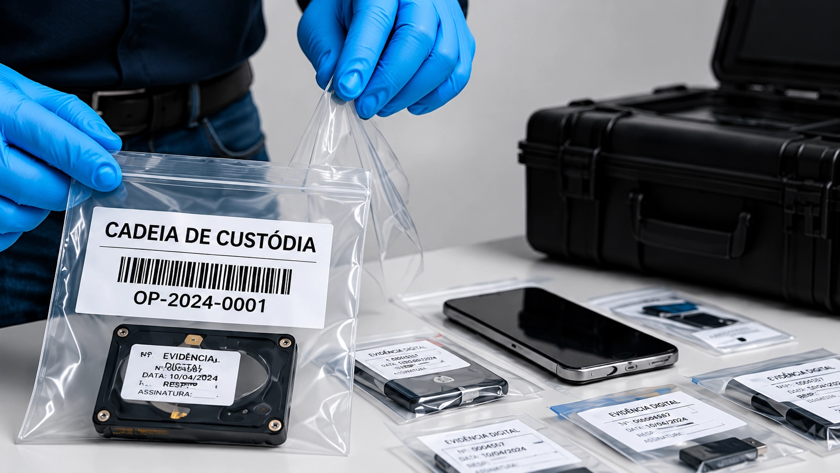 Procedimento de acondicionamento e identificação de evidências digitais para preservação da cadeia de custódia