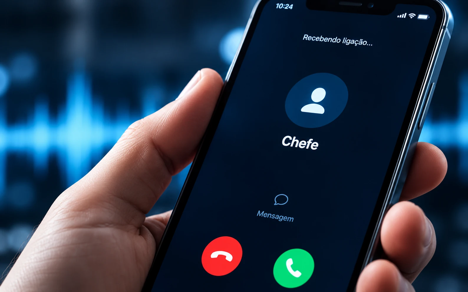 Telefone celular com chamada de voz