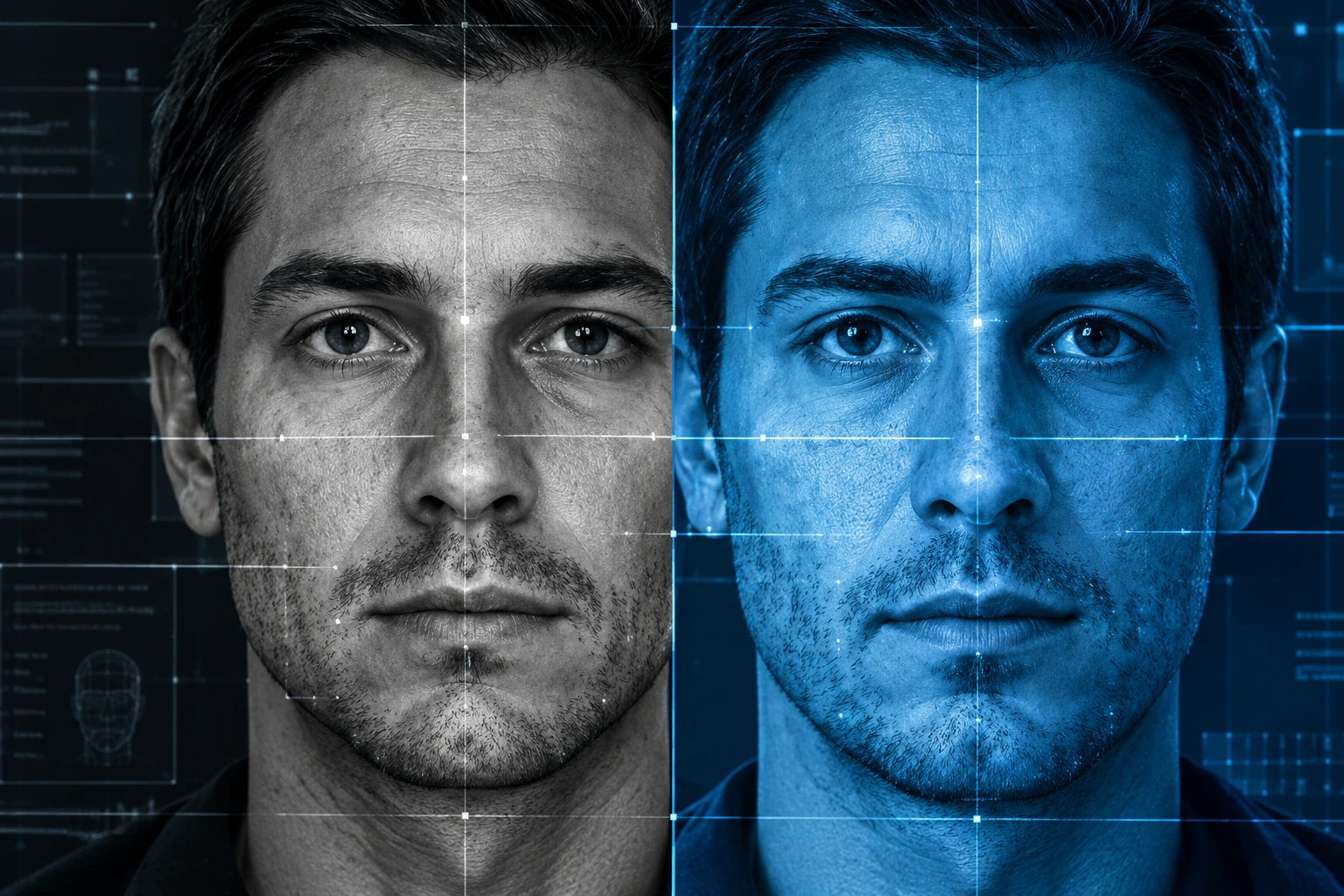 Sobreposição de imagens faciais